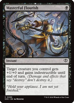 Masterful Flourish  [Foil]  (SOS-089) - [Secrets of Strixhaven] - Trinity Hobby