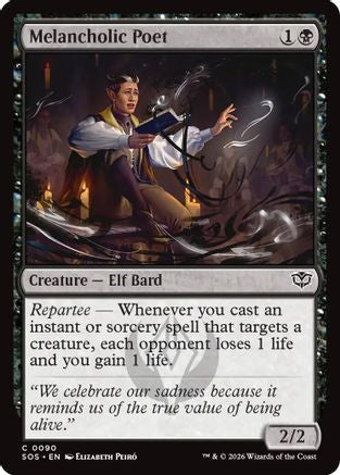 Melancholic Poet  [Foil]  (SOS-090) - [Secrets of Strixhaven] - Trinity Hobby