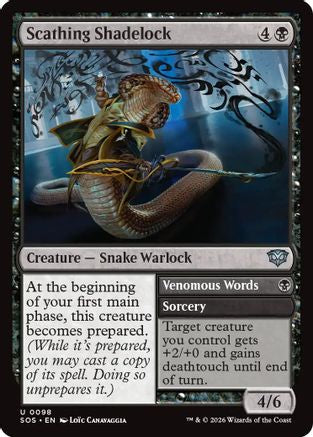 Scathing Shadelock  [Foil]  (SOS-098) - [Secrets of Strixhaven] - Trinity Hobby