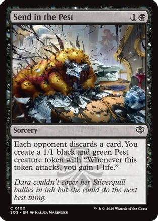 Send in the Pest  [Foil]  (SOS-100) - [Secrets of Strixhaven] - Trinity Hobby
