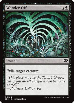Wander Off  [Foil]  (SOS-104) - [Secrets of Strixhaven] - Trinity Hobby