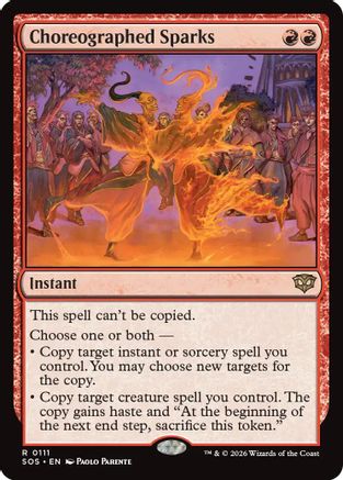 Choreographed Sparks  [Foil]  (SOS-111) - [Secrets of Strixhaven] - Trinity Hobby