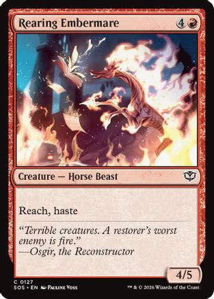 Rearing Embermare  [Foil]  (SOS-127) - [Secrets of Strixhaven] - Trinity Hobby