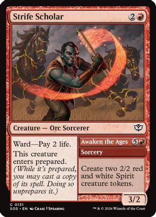 Strife Scholar  (SOS-131) - [Secrets of Strixhaven] - Trinity Hobby