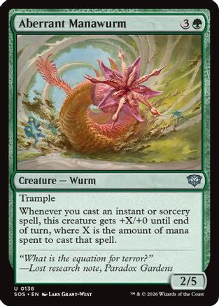 Aberrant Manawurm  [Foil]  (SOS-138) - [Secrets of Strixhaven] - Trinity Hobby