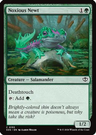 Noxious Newt  (SOS-155) - [Secrets of Strixhaven] - Trinity Hobby