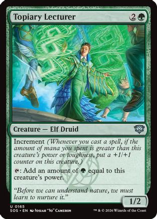 Topiary Lecturer  [Foil]  (SOS-165) - [Secrets of Strixhaven] - Trinity Hobby