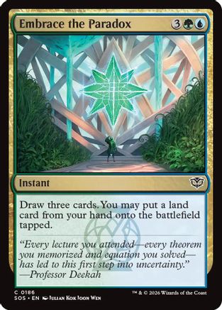 Embrace the Paradox  (SOS-186) - [Secrets of Strixhaven] - Trinity Hobby
