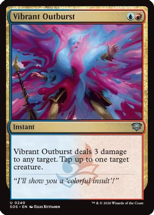 Vibrant Outburst  (SOS-240) - [Secrets of Strixhaven] - Trinity Hobby