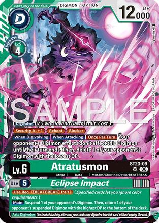 Atratusmon // Eclipse Impact (ST23-09) - [Starter Deck 23: Beatbreak] Foil