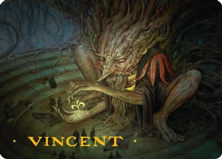 Old-Growth Educator Art Card (Gold-Stamped Signature)  (ASSOS-020) - [Art Series: Secrets of Strixhaven] - Trinity Hobby