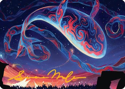 Spectacular Skywhale Art Card (Gold-Stamped Signature)  (ASSOS-024) - [Art Series: Secrets of Strixhaven]
