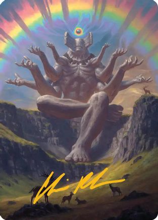 Transcendent Archaic Art Card (Gold-Stamped Signature)  (ASSOS-001) - [Art Series: Secrets of Strixhaven]