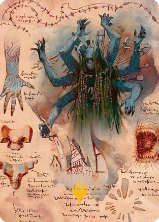 The Dawning Archaic Art Card (Gold-Stamped Planeswalker Symbol)  (ASSOS-029) - [Art Series: Secrets of Strixhaven] - Trinity Hobby