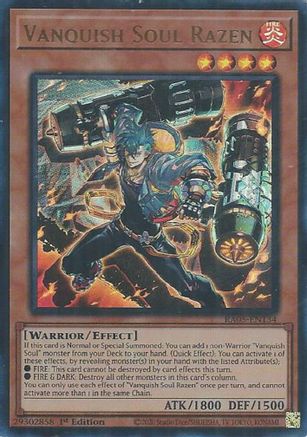 Vanquish Soul Razen (Ultra Rare) [RA05-EN134] - Rarity Collection 5 1st Edition - Ultra Rare - Trinity Hobby