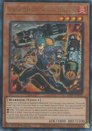 Vanquish Soul Razen (Ultimate Rare) [RA05-EN134] - Rarity Collection 5 1st Edition - Ultimate Rare - Trinity Hobby