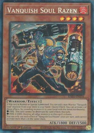 Vanquish Soul Razen (Collector's Rare) [RA05-EN134] - Rarity Collection 5 1st Edition - Collector's Rare - Trinity Hobby