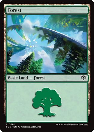 Forest (0281)  [Foil]  (SOS-281) - [Secrets of Strixhaven] - Trinity Hobby