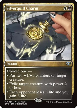 Silverquill Charm  [Foil]  (PPSOS-365) - [Promo Pack: Secrets of Strixhaven]