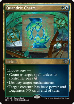 Quandrix Charm  [Foil]  (PPSOS-365) - [Promo Pack: Secrets of Strixhaven]