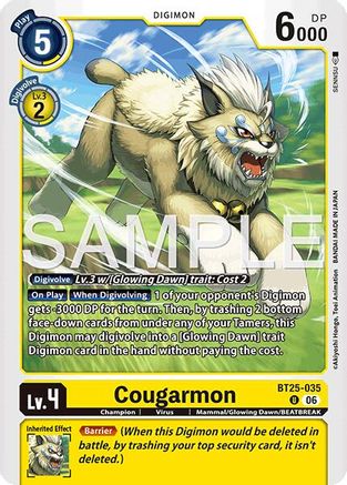 Cougarmon (BT25-035) - [Dual Revolution]