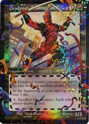 Deadpool, Trading Card (7129) (Pool Party Foil)  [Foil]  (SLD-7129) - [Secret Lair Drop Series] - Trinity Hobby