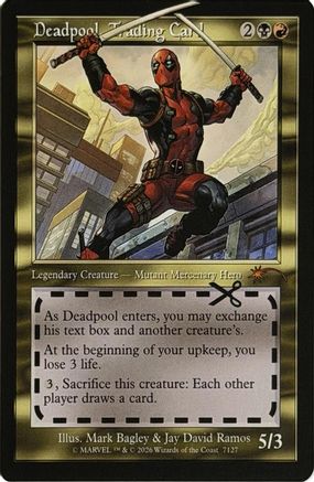 Deadpool, Trading Card (7127)  [Foil]  (SLD-7127) - [Secret Lair Drop Series] - Trinity Hobby