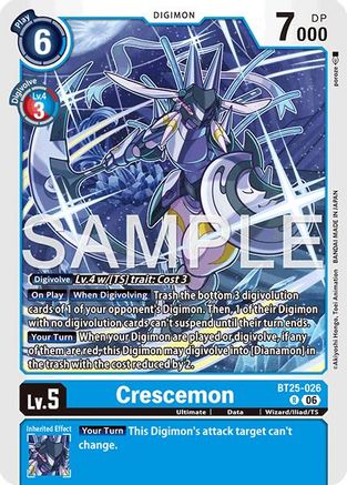 Crescemon (BT25-026) - [Dual Revolution] Foil