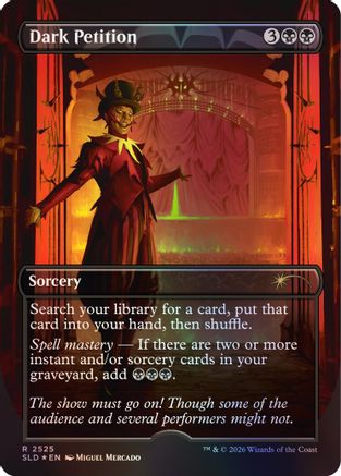 Dark Petition  [Foil]  (SLD-2525) - [Secret Lair Drop Series] - Trinity Hobby