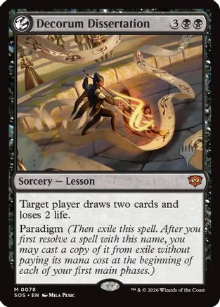 Decorum Dissertation  [Foil]  (PPSOS-078) - [Promo Pack: Secrets of Strixhaven]