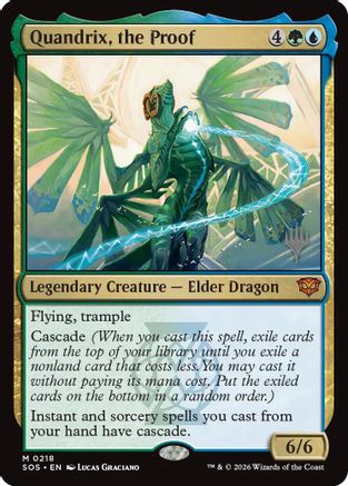 Quandrix, the Proof  [Foil]  (PPSOS-218) - [Promo Pack: Secrets of Strixhaven]