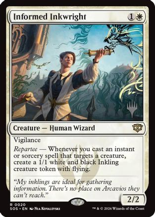 Informed Inkwright  (PPSOS-020) - [Promo Pack: Secrets of Strixhaven]