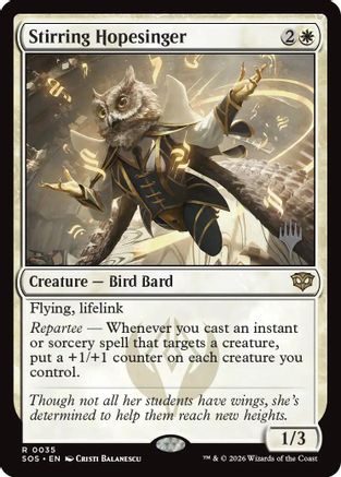 Stirring Hopesinger  (PPSOS-035) - [Promo Pack: Secrets of Strixhaven]