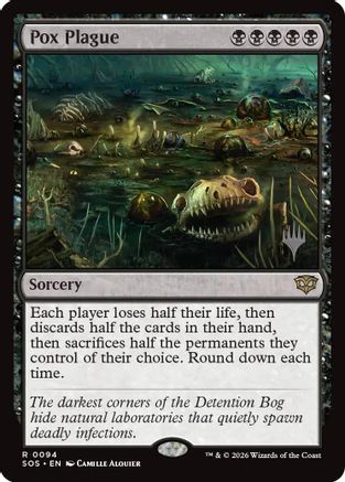 Pox Plague  [Foil]  (PPSOS-094) - [Promo Pack: Secrets of Strixhaven]
