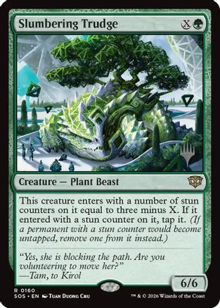 Slumbering Trudge  [Foil]  (PPSOS-160) - [Promo Pack: Secrets of Strixhaven]