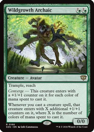 Wildgrowth Archaic  (PPSOS-168) - [Promo Pack: Secrets of Strixhaven] - Trinity Hobby