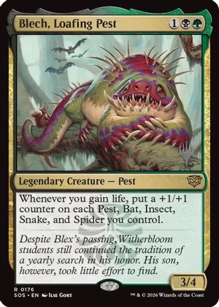 Blech, Loafing Pest  (PPSOS-176) - [Promo Pack: Secrets of Strixhaven] - Trinity Hobby