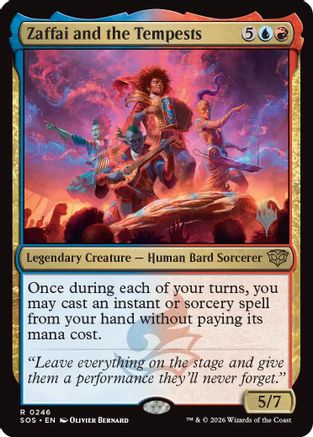 Zaffai and the Tempests  [Foil]  (PPSOS-246) - [Promo Pack: Secrets of Strixhaven] - Trinity Hobby