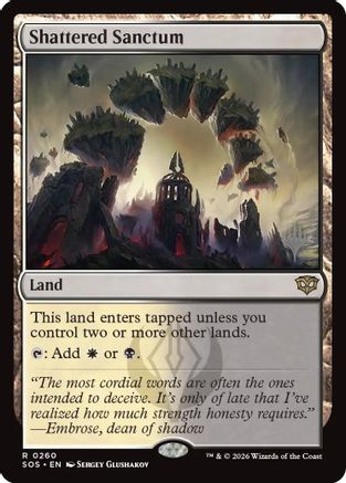 Shattered Sanctum  [Foil]  (PPSOS-260) - [Promo Pack: Secrets of Strixhaven]