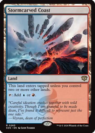 Stormcarved Coast  [Foil]  (PPSOS-263) - [Promo Pack: Secrets of Strixhaven]