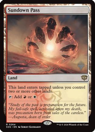 Sundown Pass  [Foil]  (PPSOS-264) - [Promo Pack: Secrets of Strixhaven] - Trinity Hobby