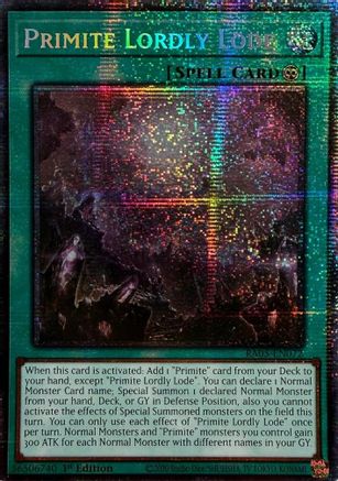 Primite Lordly Lode (Starlight Rare) [RA05-EN072] - Rarity Collection 5 1st Edition - Starlight Rare - Trinity Hobby