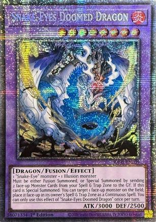 Snake-Eyes Doomed Dragon (Starlight Rare) [RA05-EN039] - Rarity Collection 5 1st Edition - Starlight Rare - Trinity Hobby
