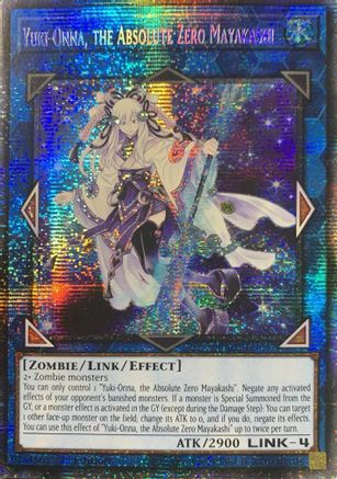 Yuki-Onna, the Absolute Zero Mayakashi (Starlight Rare) [RA05-EN057] - Rarity Collection 5 1st Edition - Starlight Rare - Trinity Hobby