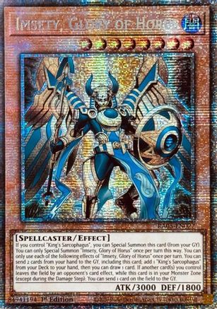 Imsety, Glory of Horus (Starlight Rare) [RA05-EN027] - Rarity Collection 5 1st Edition - Starlight Rare - Trinity Hobby