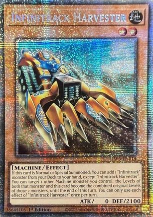 Infinitrack Harvester (Starlight Rare) [RA05-EN014] - Rarity Collection 5 1st Edition - Starlight Rare - Trinity Hobby