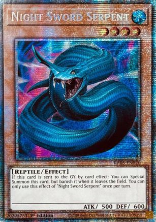 Night Sword Serpent (Starlight Rare) [RA05-EN020] - Rarity Collection 5 1st Edition - Starlight Rare - Trinity Hobby