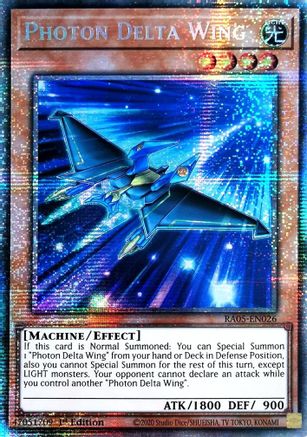Photon Delta Wing (Starlight Rare) [RA05-EN026] - Rarity Collection 5 1st Edition - Starlight Rare - Trinity Hobby