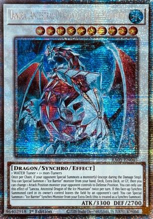 Lancea, Ancestral Dragon of the Ice Mountain (Starlight Rare) [RA05-EN045] - Rarity Collection 5 1st Edition - Starlight Rare - Trinity Hobby