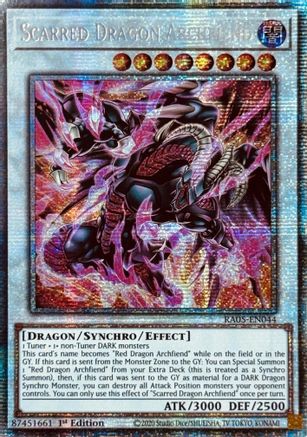 Scarred Dragon Archfiend (Starlight Rare) [RA05-EN044] - Rarity Collection 5 1st Edition - Starlight Rare - Trinity Hobby
